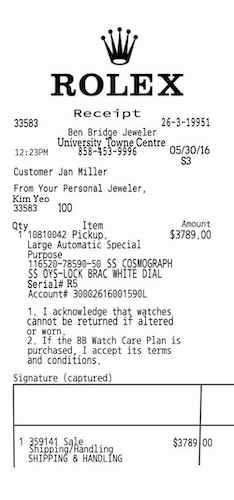 replica rolex receipt|rolex bill of sale.